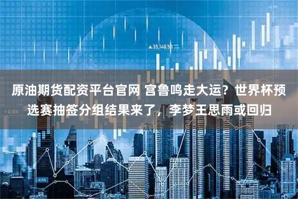 原油期货配资平台官网 宫鲁鸣走大运？世界杯预选赛抽签分组结果来了，李梦王思雨或回归